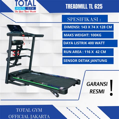 Jual Treadmill Elektrik Hp Tl Alat Fitness Fungsi Produk Baru