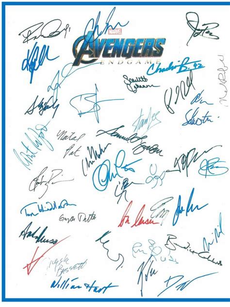 Avengers Endgame Script Entire Signed 37x Robert Downey Jr. - Etsy