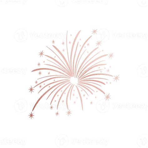 Rose Gold Firework 13214743 PNG