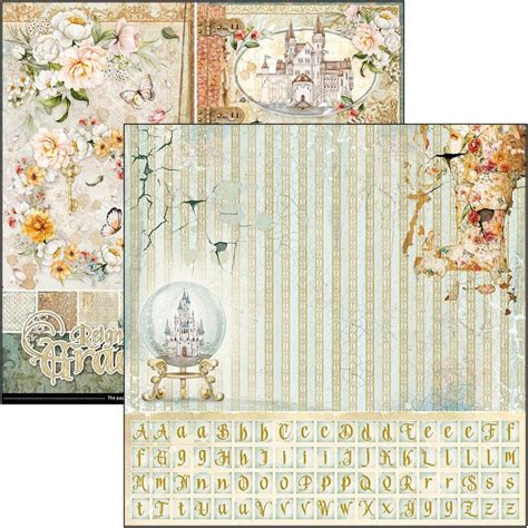 Set De Papier 30x30 Reign Of Grace 8 Feuilles Patterns Pad Ciao Bella