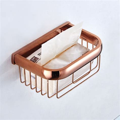 Luxe Rose Gold Brass Badkamer Accessoires Papier H Grandado