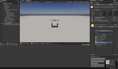 Missing Physics Body Component In The Editor Unity Engine Unity