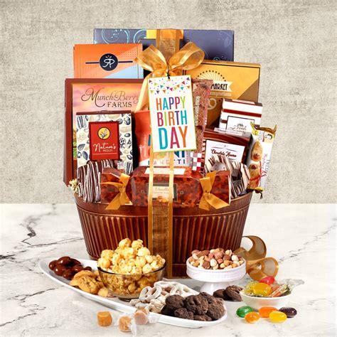 Buy Our Grand Birthday Gift Basket At Broadwaybasketeers