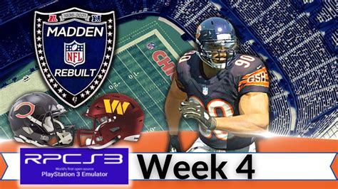 Madden 25 Revamped Week 4 Bears Franchise VS Commanders YouTube