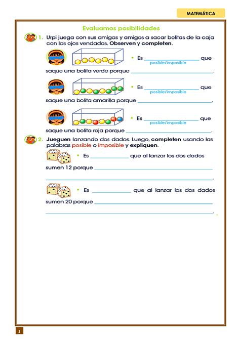 Evaluamos Las Posibilidades Marca Con Un Aspa X Las Situaciones Que