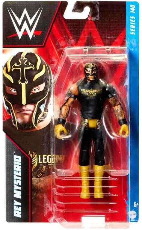 Mattel WWE Rey Mysterio Basic Series 140 Figura de acción de lucha