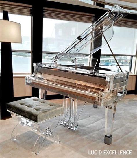 Lucite Piano On A Yacht Bluthner Idyllic Excellence Transparent Piano