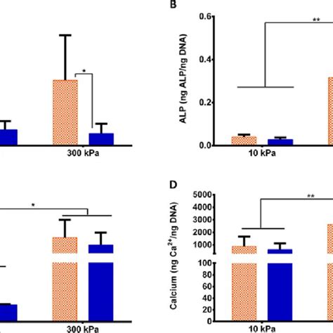 Stiffness Dependent Activity Of Alp And Mineralisation In Download Scientific Diagram