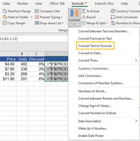 Découvrir 136 imagen excel convertir texte en formule fr