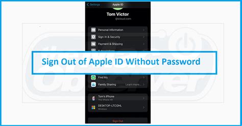 How To Sign Out Of Apple Id Without Password In 5 Ways The Mac Observer