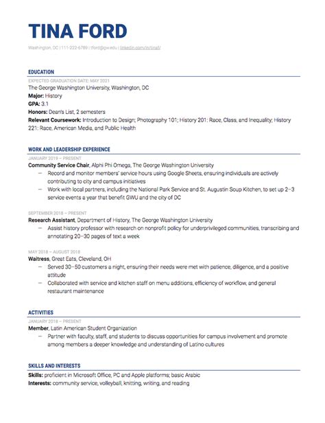 Heres How To Write An Internship Resume Plus A Sample The Muse