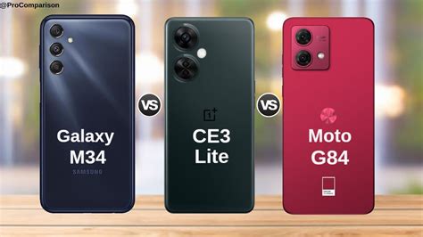 Galaxy M34 5G Vs OnePlus Nord CE3 Lite Vs Moto G84 5G Specs