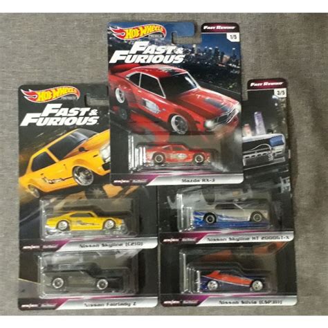 Hot Wheels Premium Fast And Furious Fast Rewind Set Not Box Set Shopee Malaysia
