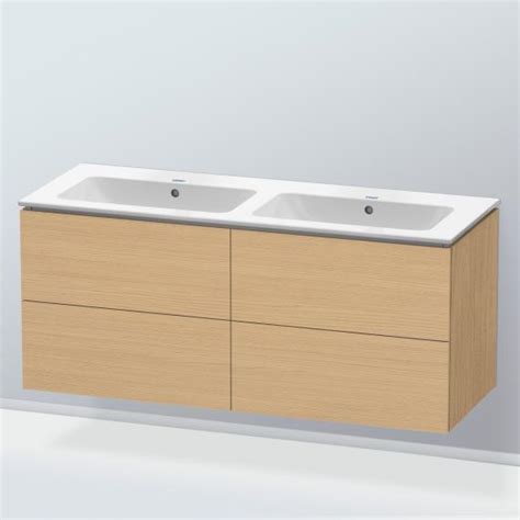 Duravit ME by Starck Vasque avec meuble bas 4 tiroirs chêne naturel