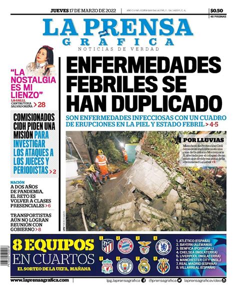 La Prensa Gráfica On Twitter Compartimos La Portadalpg Para Este