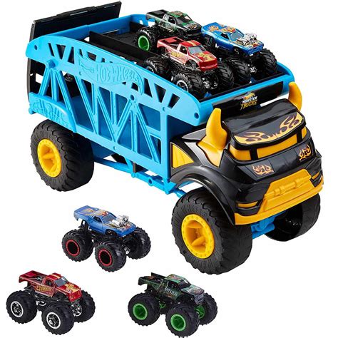 Hot Wheels Transporter Monster Truck 3 Auta GGB64 Mattel Sklep EMPIK
