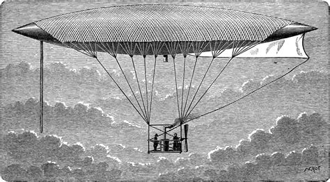 Aerostat, vintage engraving 35073421 Vector Art at Vecteezy