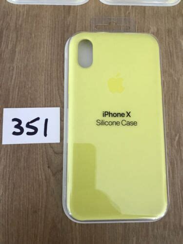 Genuine Original Apple IPhone X Xs Silicone Case Cover Flash Yellow