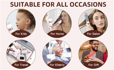 Mieara In Hair Styler Hair Dryer Brush Negative Ionic High Speed Hot Air Brush For