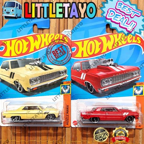 Jual Hot Wheels Chevy Chevelle SS Merah Cream Muscle Car Shopee Indonesia