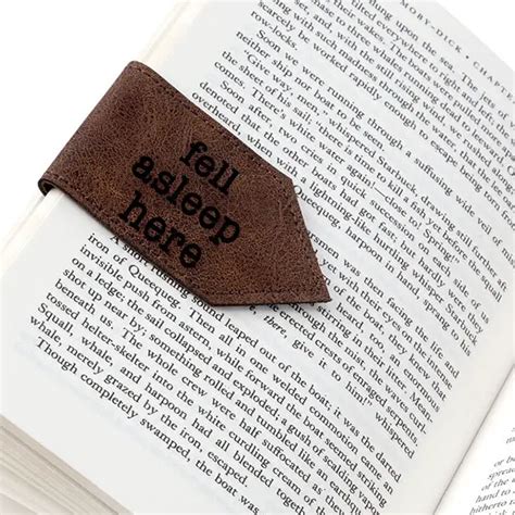 Stylish “fell Asleep Here” Magnetic Bookmark For Bookworms Tuvie Design