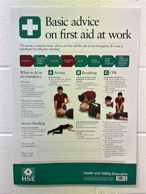 Hse First Aid At Work Poster