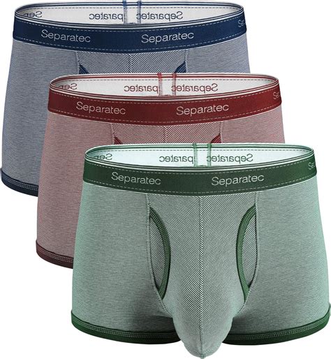 Ropa interior Separatec Calzoncillos Boxer para Hombre Algodón Peinado