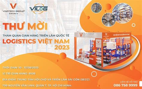 Thư mời tham gia gian hàng Vinatech Group tại triển lãm VILOG 2023