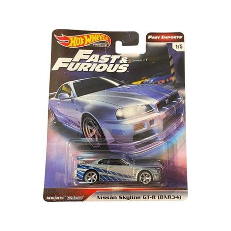 Hot Wheels Premium Fast And Furious Brians Nissan Skyline R34 Hobbies Toys Toys Games On