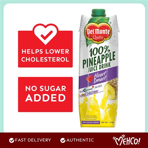 Del Monte Heart Smart Pineapple Juice L Lazada Ph