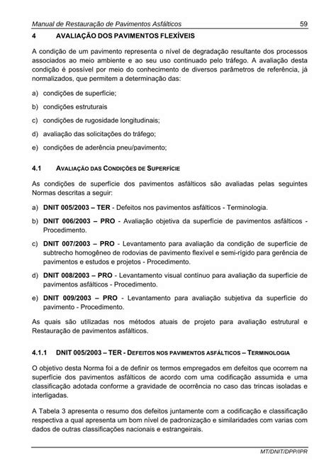 PDF 4 AVALIAÇÃO DOS PAVIMENTOS FLEXÍVEISsinop unemat br site antigo