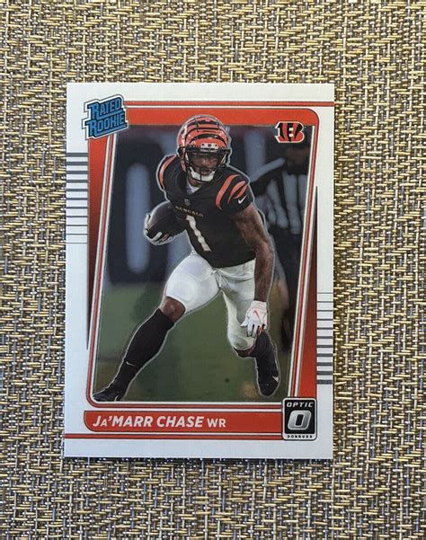 2021 Panini Optic Football 207 Ja Marr Chase Rated Rookie RC BENGALS