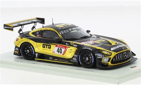 Miniature Mercedes AMG GT 1 43 Spark 3 No 40 10Q Racing Team 24h