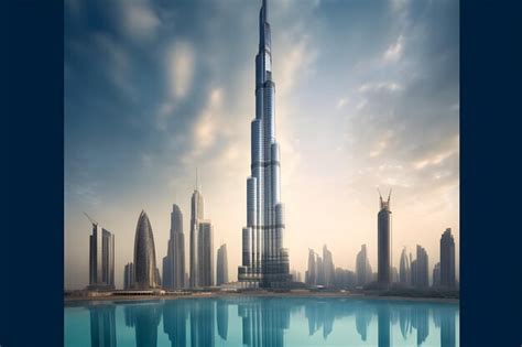 Premium Ai Image Sunset Splendor Beautiful Dubai Downtown Aglow