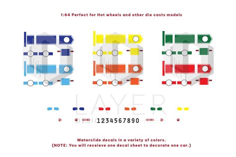 Hot Wheels Custom Waterslide Decals Nissan Skyline Hakosuka Race Car