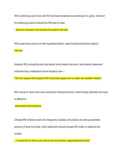 SOLUTION Ati Rn Capstone Proctored Comprehensive Assessment 2019 B Ati