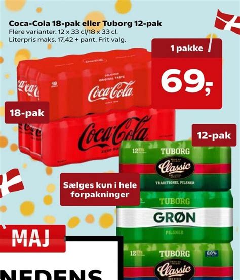 Coca Cola Pak Eller Tuborg Pak Tilbud Hos Kvickly