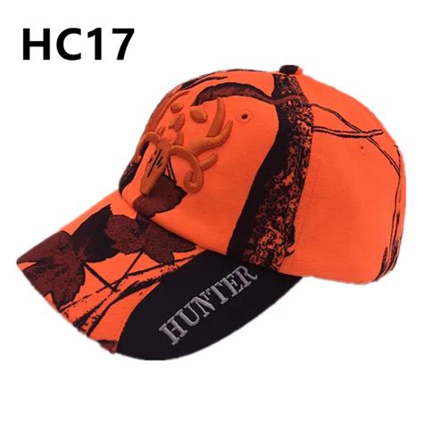 New Outdoor Camouflage Cap Fluorescent Orang Hunting Hat Blaze Orange