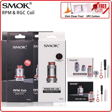 Original Smok Rpm Rgc Rba Rpm Rpm Coils Head Evaporator Heater Vape