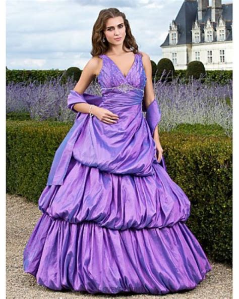 A Line Ball Gown Princess Strapless Floor Length Satin Tulle Prom Dress