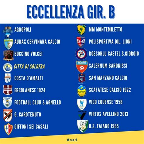 Calcio Eccellenza Ecco I Gironi Del Campionato 2022 23 Tv 7 Avellino