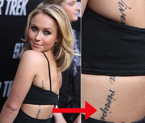 Hayden Panettiere Tattoos | Corked Wine and Cigarettes