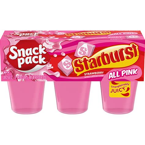 Snack Pack STARBURST™ ALL PINK Strawberry Juicy Gels | Snack Pack