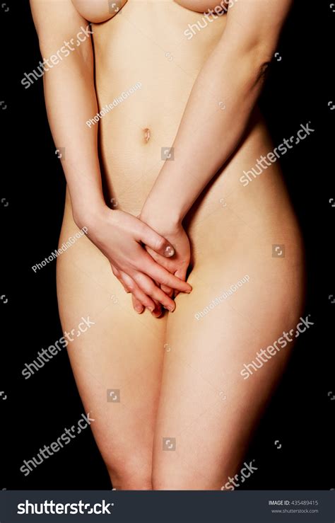 Nude Woman Covers Herself Stock Photo 435489415 Shutterstock