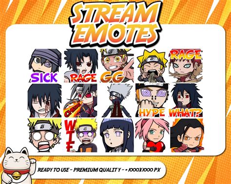 Naruto Emotes Anime Twitch Emotes Naruto Twitch Emotes Naruto Emotes ...