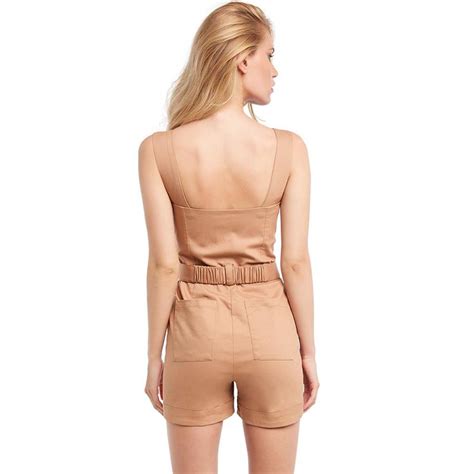 Bardot Womens Tan Playsuit Romper Depop