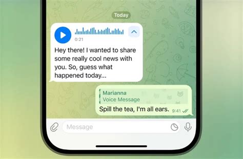 Telegram la transcription des messages vocaux et vidéo devient