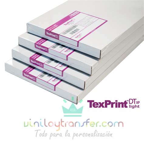 Papel De Sublimación Texprint Dt Light A4 A3 Y A3 Viniloytransfer