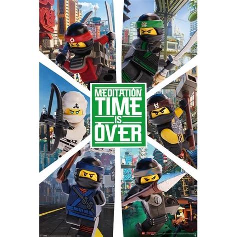 Poster Lego Ninjago Le Film Personnages Le Temps De La M Ditation