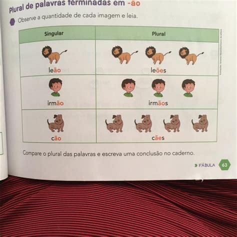Plural De Palavras Terminadas Em Ao - Plural de palavras terminadas em -ão Observe a quantidade de cada ...